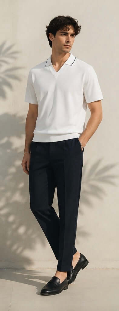 HARVIAN Amalfi V-Neck premium V-neck T-shirt