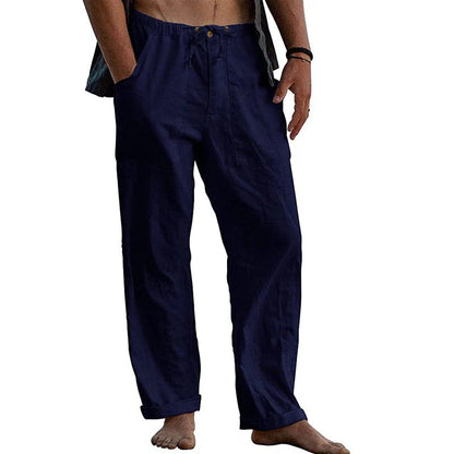 Men’S Cotton Linen Trousers | Relaxed Fit Summer Wear