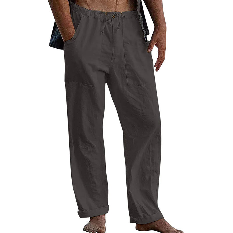 Men’S Cotton Linen Trousers | Relaxed Fit Summer Wear