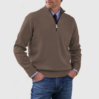 Half-Zip Pullover | Knitted | Relaxed Fit | Quarter-Zip Jumper | Men'S Jumper