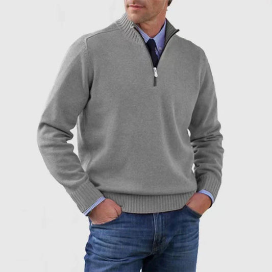 Half-Zip Pullover | Knitted | Relaxed Fit | Quarter-Zip Jumper | Men'S Jumper